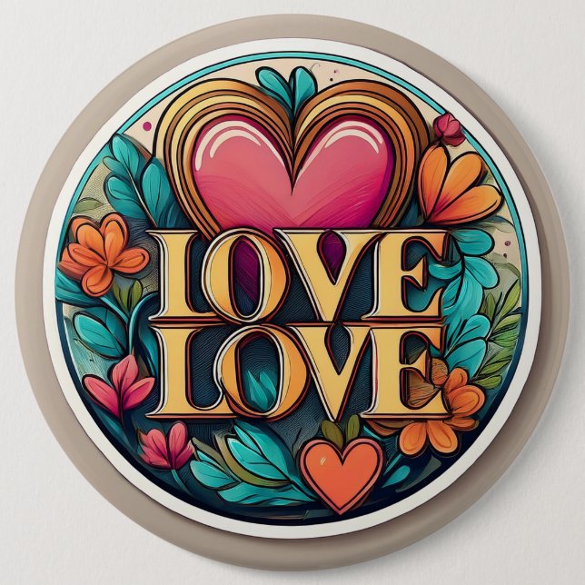 Liebe Liebe Button (Vorderseite)