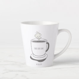 Liebe Liebe den ganzen Kaffee lieben Milchtasse