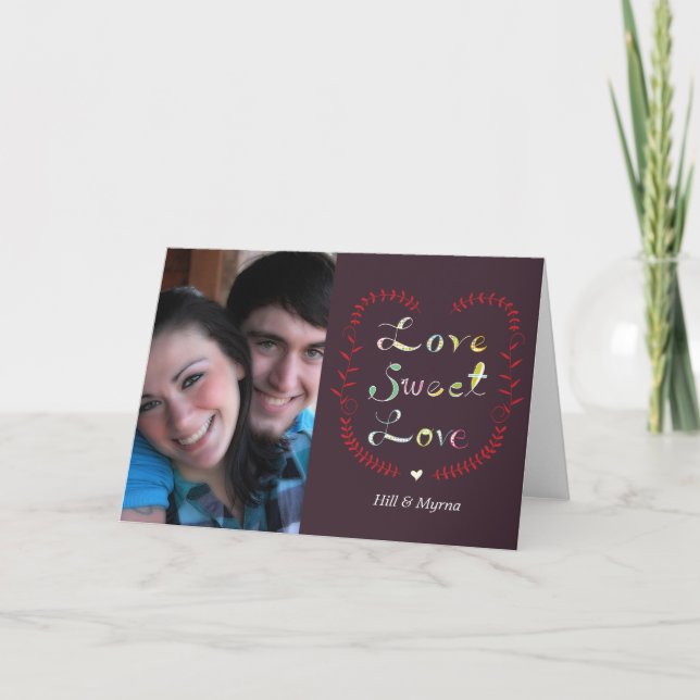 Liebe Liebe Feiertagskarte (Vorderseite)