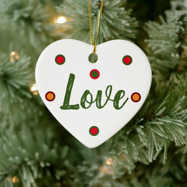 Liebe, Liebe Keramik Ornament (Baum)