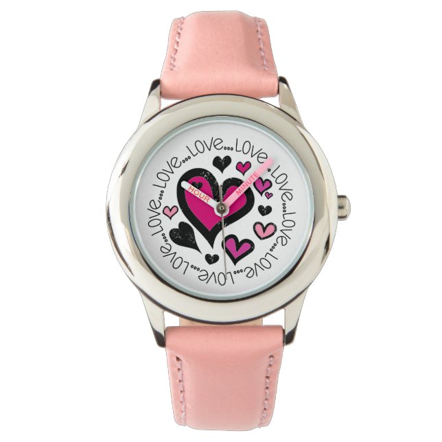 Liebe Liebe Liebe Armbanduhr (Vorderseite)