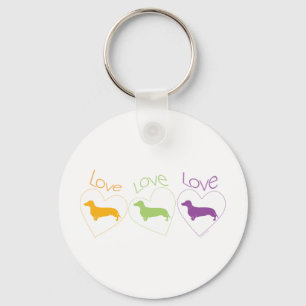 Liebe Liebe Liebe Dackeln! Schlüsselanhänger