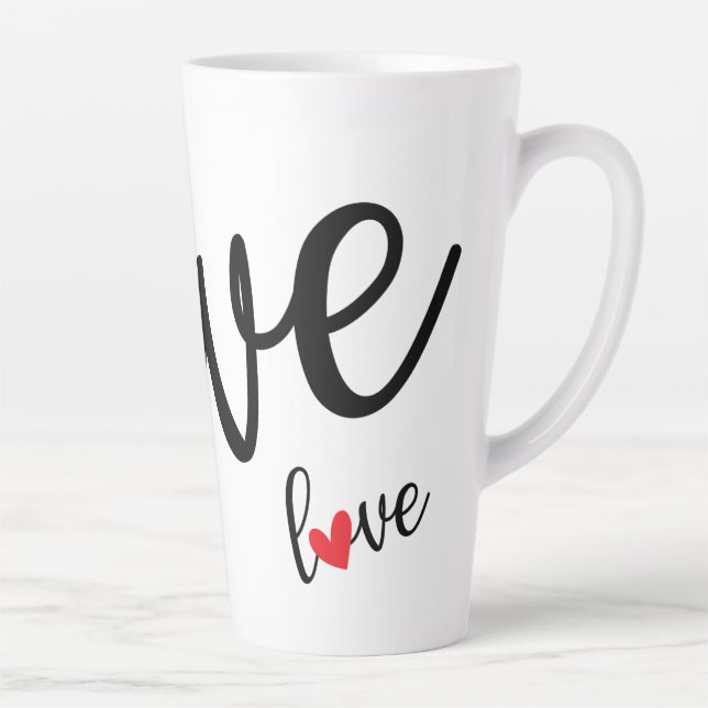 Liebe Liebe Liebe Herz Milchtasse (Rechts)