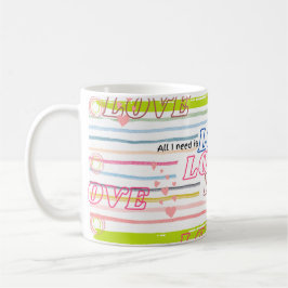 Liebe Liebe Liebe thematische Tasse ist alles, was