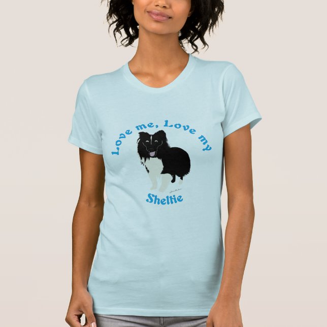 Liebe, Liebe, mein Sheltie T-Shirt (Vorderseite)