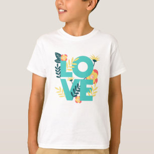 Liebe Liebe Muster Schöne Blume Pflanze Blossom T-Shirt