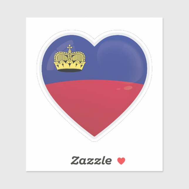 Liebe Liechtenstein Aufkleber (Blatt)