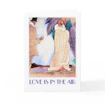 Liebe liegt in der Luft. Art Deco Valentine's Day