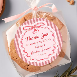 Liebe liegt in der Luft Bogen-Junggesellinnenabsch Runder Aufkleber