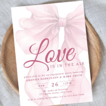 Liebe liegt in der Luft Bow Mauve Verlobungsfeier