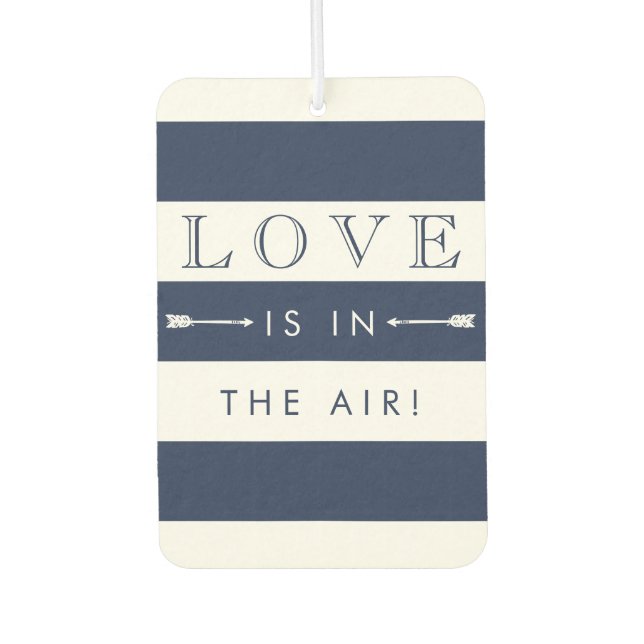 Liebe liegt in der Luft | Gastgeschenk Hochzeit vo Autolufterfrischer (Vorderseite)