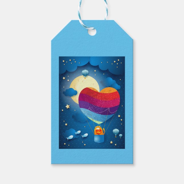 Liebe liegt in der Luft Geschenkanhänger (Vorderseite)
