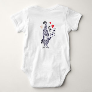 Liebe liegt in der Luft Gnome in einem Heißluftbal Baby Strampler
