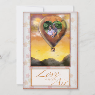 Liebe liegt in der Luft Hochzeitseinladung Einladung