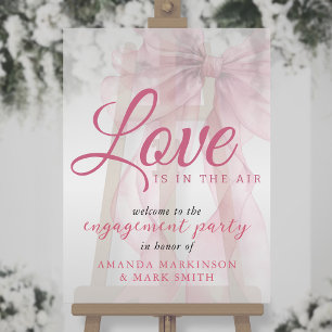 Liebe liegt in der Luft Mauve-Bogen Engagement Wil Acrylschild