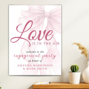 Liebe liegt in der Luft Mauve-Schleife Engagement  Poster