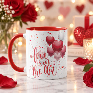 Liebe liegt in der Luft Personalisierter Becher Tasse