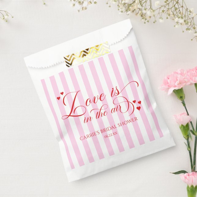 Liebe liegt in der Luft Rosa Rote Herzen Junggesel Geschenktütchen (Versiegelt)