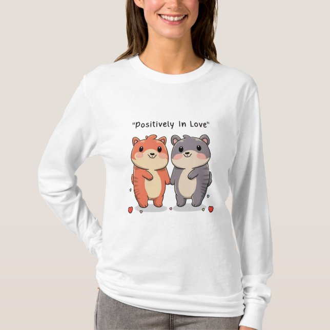 Liebe liegt in der Luft: Valentinischer T - Shirt (Vorderseite)