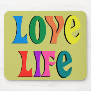 Liebe LIFE ~ anpassbare christliche Nachricht Mousepad