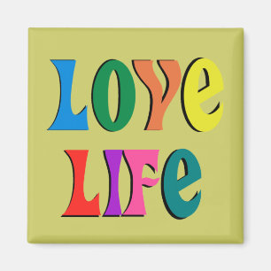 Liebe LIFE! individuell anpassbare christliche Nac Magnet
