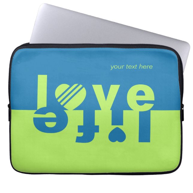 LIEBE LIFE Notebook-Ärmel Laptopschutzhülle (Vorderseite)