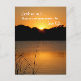 Liebe Life schätzt Inspiration Motivation Zitat Postkarte