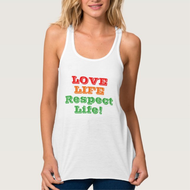 Liebe Life Women's Colorful Statement Tank Top (Vorderseite)