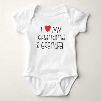 Liebe Lil Shirt-I meine Großmutter u. Großvater Baby Strampler