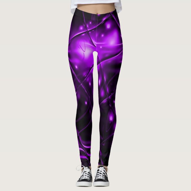 Liebe Lila Leggings (Vorderseite)