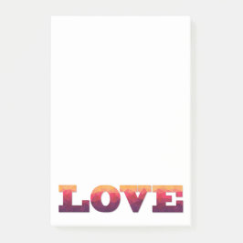 Liebe lila, rosa Post, Notizen