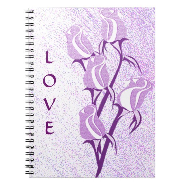 Liebe Lila Rose Notizblock (Vorderseite)