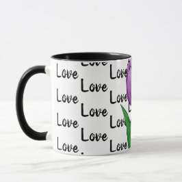 Liebe Lila Tulip Tasse