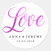 Liebe Lila Wasserfarbenprägung