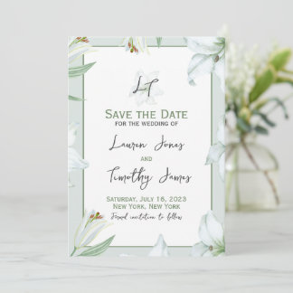 Liebe Lilien Save the Date