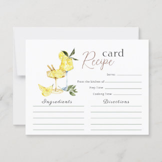 Liebe Limoncello Cocktail Brautparty Rezept Karte