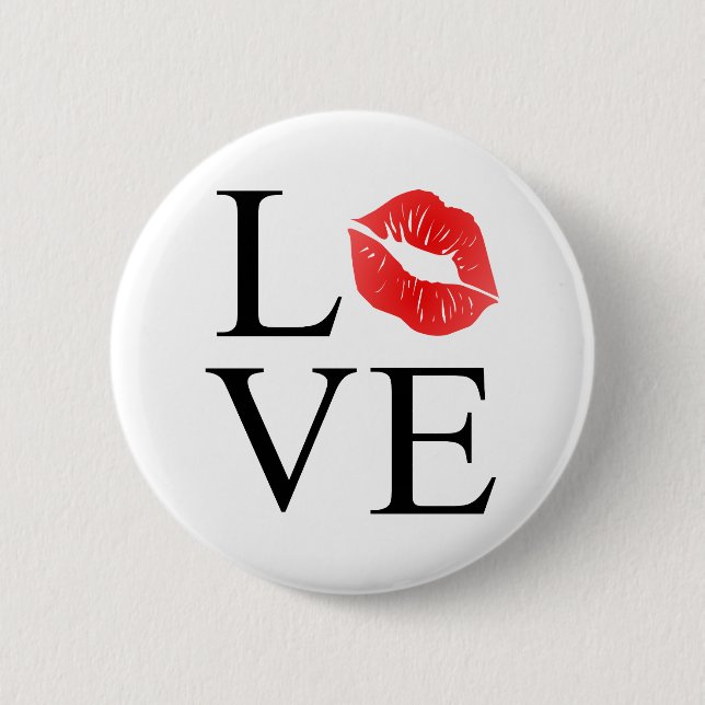 Liebe-Lippen Button (Vorderseite)