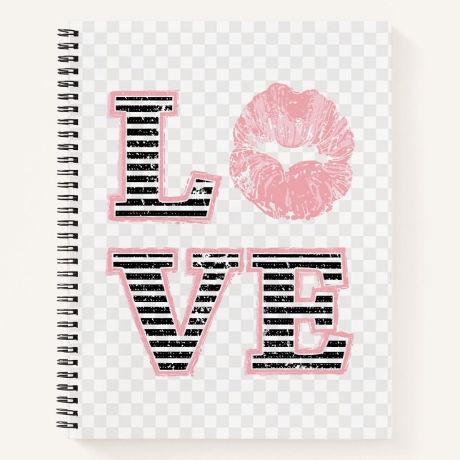 Liebe Lippen Notizbuch (Vorderseite)