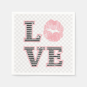 Liebe Lippen Serviette