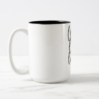 Liebe, Live, Lachen Zweifarbige Tasse