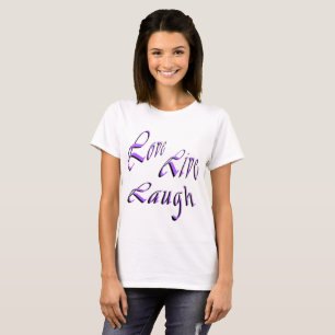 Liebe Live Lgh Logo, Ladys White T - Shirt
