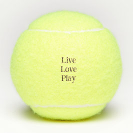 Liebe live spielen Schwarz-Orange Sportler modern  Tennisbälle