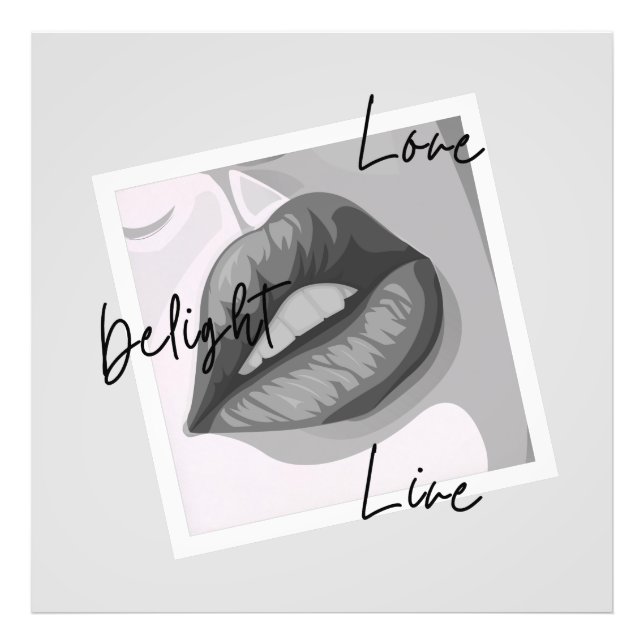 Liebe Livemusik Fotodruck (Vorne)
