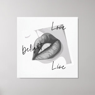 Liebe Livemusik Leinwanddruck