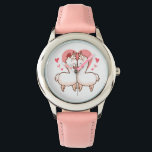 Liebe Llama Kids Watch Armbanduhr<br><div class="desc">Liebe liegt in der Luft! Dieser Gegenstand ist mit bezaubernden Lamas in Liebe,  süßen Leckereien und Herzen geschmückt!</div>