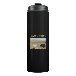 Liebe Llamas - Die besten Freunde Thermosbecher