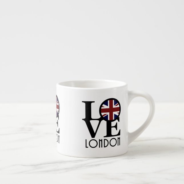 LIEBE London (britische Flagge) Espressotasse (Rechts)