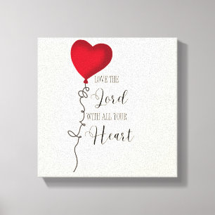 Liebe Lord & Heart Balloon Leinwanddruck