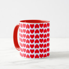 Liebe Lotta Rote Herzen Galore Tasse