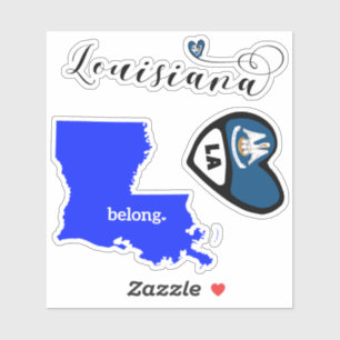 Liebe Louisiana, Blatt Die Aufkleber schneiden